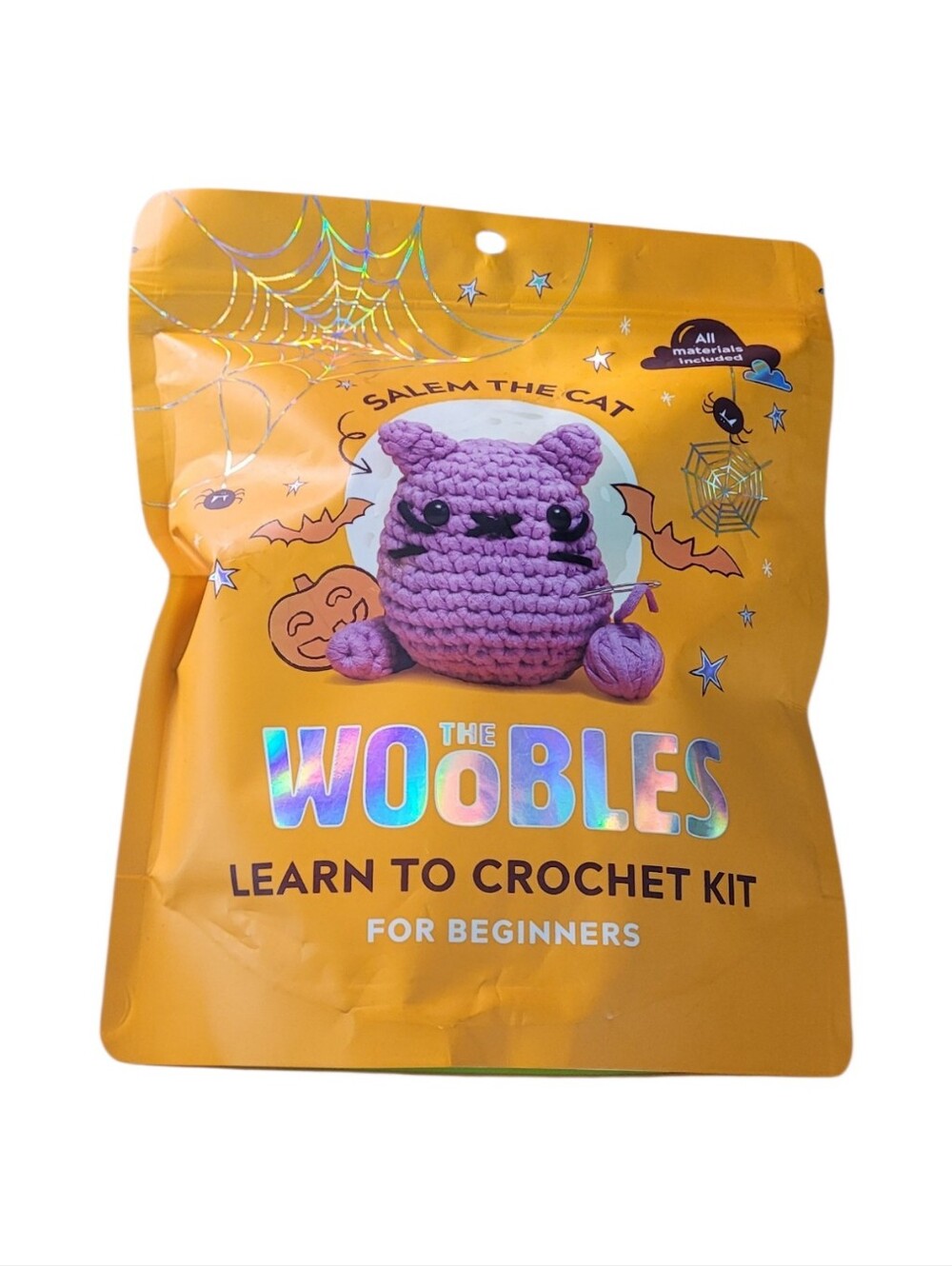The Woobles "Salem the Cat" Crochet Kit  New Sealed Retired